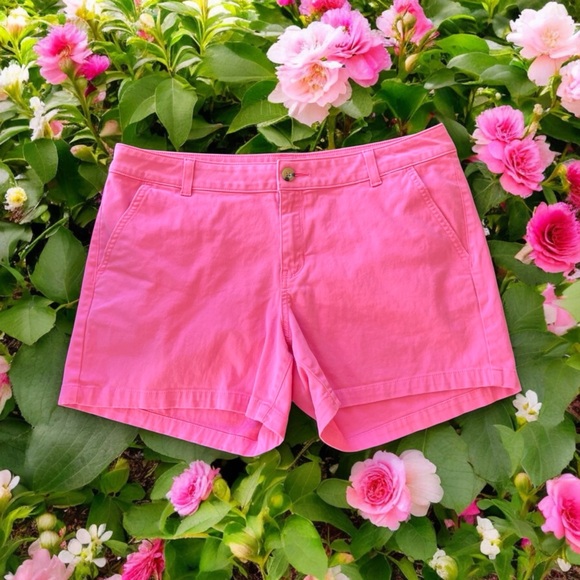 a.n.a Pink Cotton Twill Shorts - Picture 5 of 14